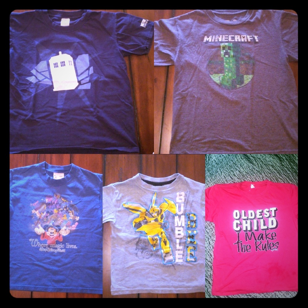 Boy's graphic tshirts size 10-12